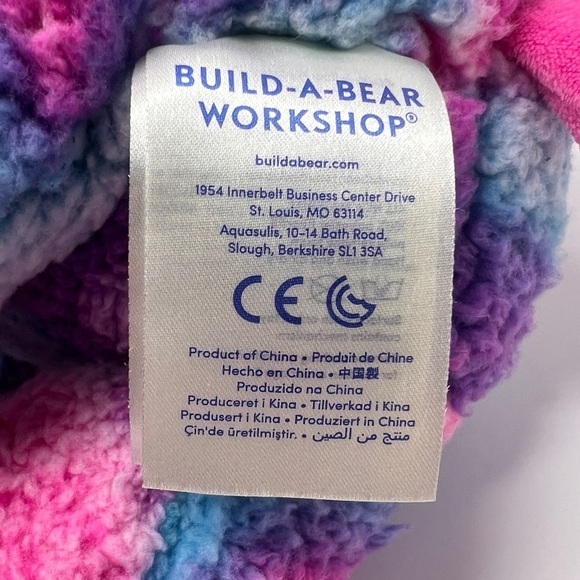 Build A Bear SPARKLE Llama Cotton Candy Rainbow Plush Stuffed Toy - Picture 2 of 9